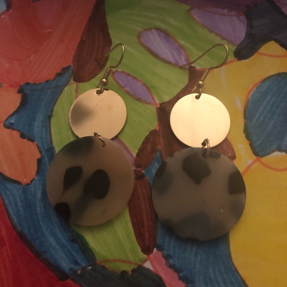 Homemade Acrylic Design and Style Earrings - Picture 2 of 3